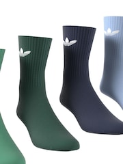 adidas Originals Multi Nude Trefoil Crew Socks 6 Pack - Image 3 of 8