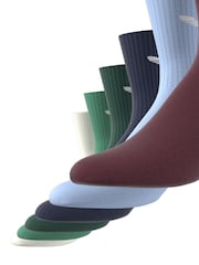 adidas Originals Multi Nude Trefoil Crew Socks 6 Pack - Image 8 of 8