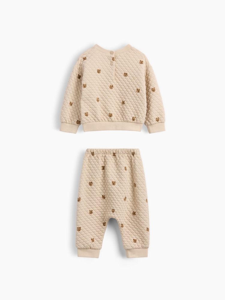 Gap Brown Brannan Bear Quilted Outfit Set (0-24mths) - Image 2 of 3 Gap Brown Brannan Bear Quilted Outfit Set (0-24mths) - Image 2 of 3