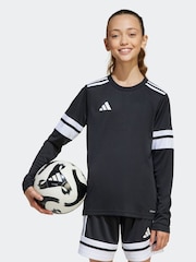 Negro - Camiseta de fútbol de manga larga adidas Squadra 25 para niños - Imagen 3 de 7
