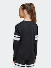 Negro - Camiseta de fútbol de manga larga adidas Squadra 25 para niños - Imagen 4 de 7