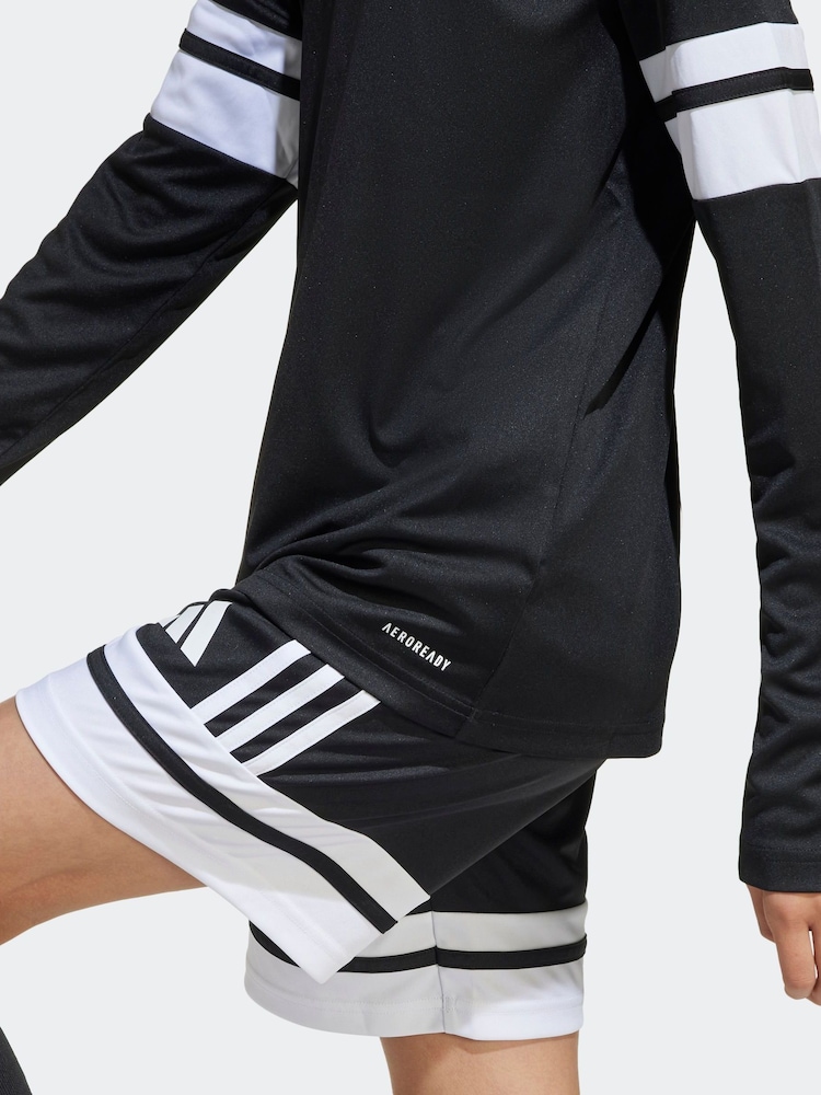 Negro - Camiseta de fútbol de manga larga adidas Squadra 25 para niños - Imagen 7 de 7