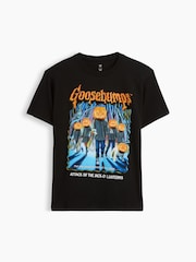 Svart gåshud - Gap Relaxed Graphic T-shirt (4-13år) - Bild 1 av 3