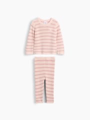 Gap Pink Stripe Jumper Set (0-24mths) - Image 1 of 3