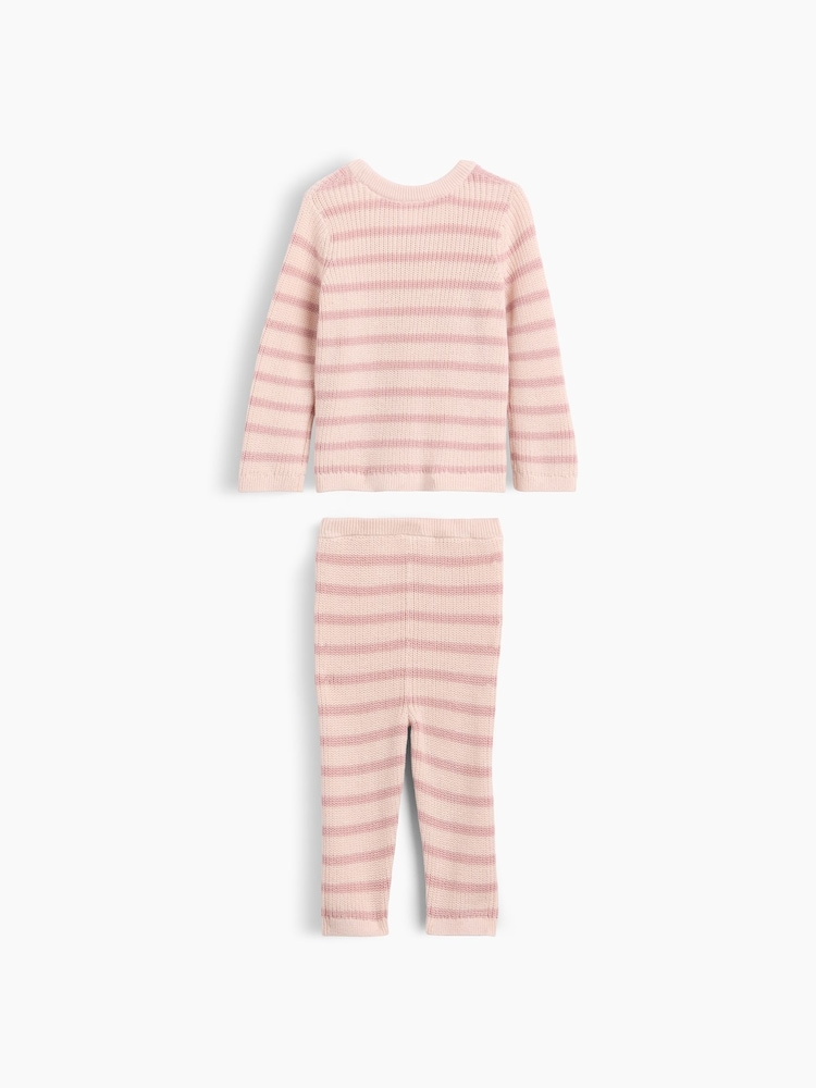 Gap Pink Stripe Jumper Set (0-24mths) - Image 2 of 3 Gap Pink Stripe Jumper Set (0-24mths) - Image 2 of 3