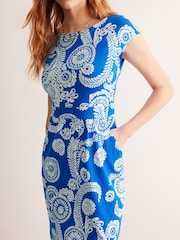 Boden Blue Petite Florrie Jersey 100% Cotton Dress - Image 2 of 5