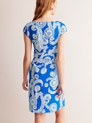 Boden Blue Petite Florrie Jersey 100% Cotton Dress - Image 3 of 5