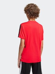 adidas Red Essentials 3 Stripes Training T-Shirt - Image 2 of 6
