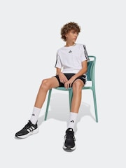 adidas White Essentials 3 Stripes Training T-Shirt - Image 3 of 6
