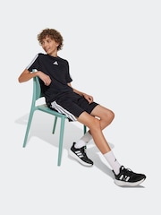 adidas Black Essentials 3 Stripes Training T-Shirt - Image 3 of 6