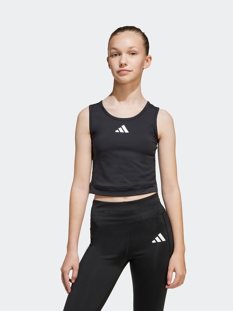 adidas Black All Sports Favourite Crop Top - Image 1 of 6