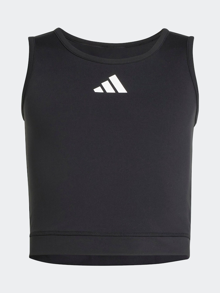 adidas Black All Sports Favourite Crop Top - Image 6 of 6