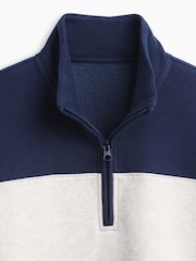 Gap Navy Vintage Soft Quarter-Zip Sweatshirt (4-13yrs) - Image 5 of 5