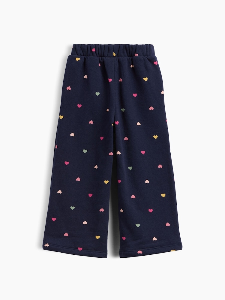 Gap Blue Vintage Soft Print Wide-Leg Joggers (6mths-5yrs) - Image 1 of 2 Gap Blue Vintage Soft Print Wide-Leg Joggers (6mths-5yrs) - Image 1 of 2