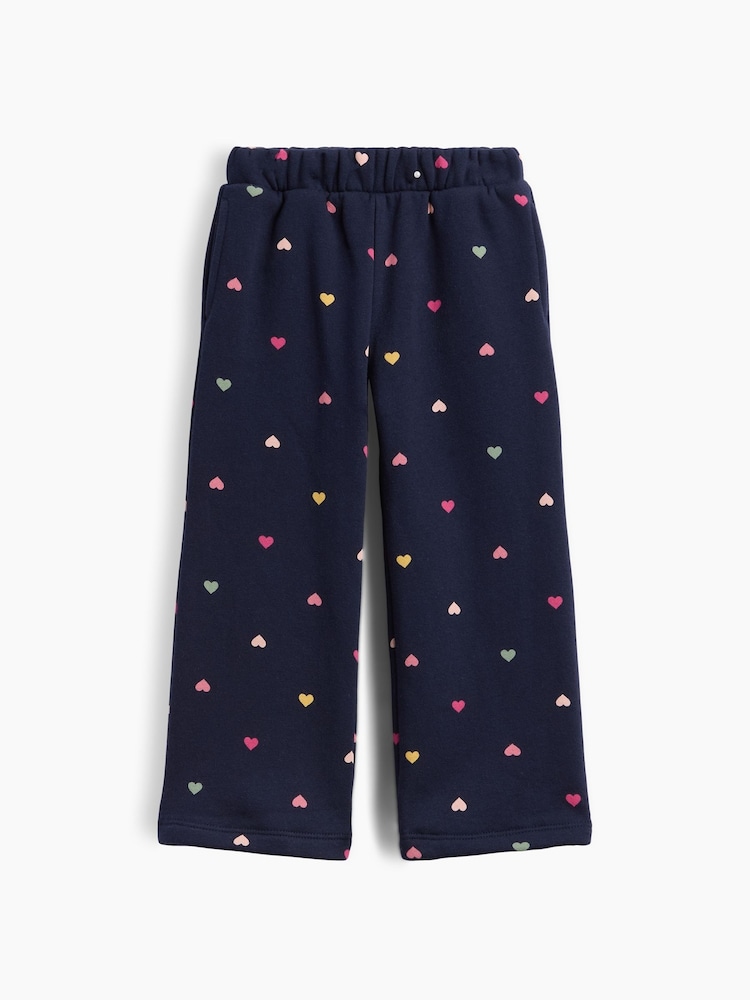 Gap Blue Vintage Soft Print Wide-Leg Joggers (6mths-5yrs) - Image 2 of 2 Gap Blue Vintage Soft Print Wide-Leg Joggers (6mths-5yrs) - Image 2 of 2