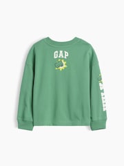 Gap Green The Hulk Marvel Graphic Long Sleeve T-Shirt (6mths-5yrs) - Image 2 of 2