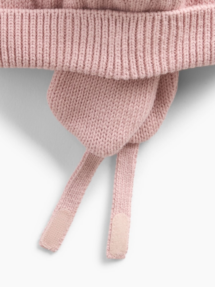 Gap Sherpa-Lined Cable-Knit Bear Beanie - Bild 2 von 2