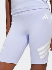 adidas Purple All Sports Optime Biker Shorts - Image 2 of 2