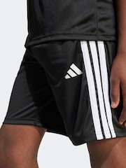 adidas Black 3 Stripes Training T-Shirt and Shorts Set - Image 5 of 8