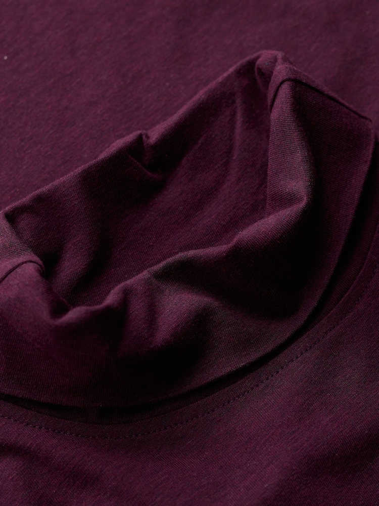 Seasalt Cornwall Purple Landing Roll Neck Top - Image 5 of 5 Seasalt Cornwall Purple Landing Roll Neck Top - Image 5 of 5