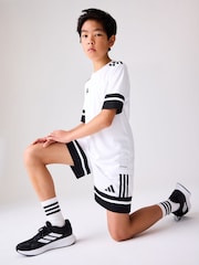adidas White/Black Squadra 25 T-Shirt - Image 1 of 2
