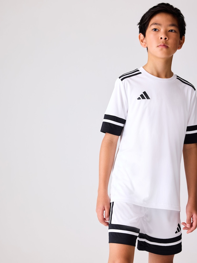 Άσπρο/μαύρο - Παιδική φανέλα adidas Squadra 25 - Εικόνα 8 του 8
