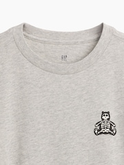 Gap Grey Skeleton Graphic Long Sleeve T-Shirt (4-13yrs) - Image 3 of 3