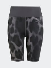 adidas Grey Grey Animal Cycling Shorts - Image 4 of 4