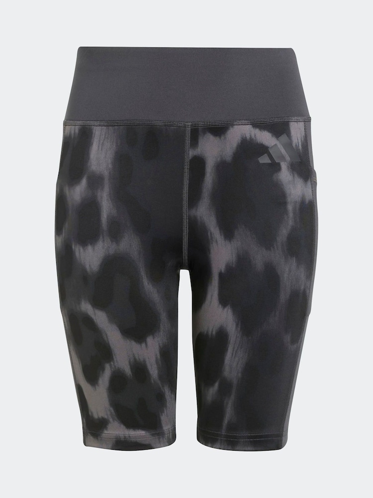 adidas Grey Grey Animal Cycling Shorts - Image 4 of 4