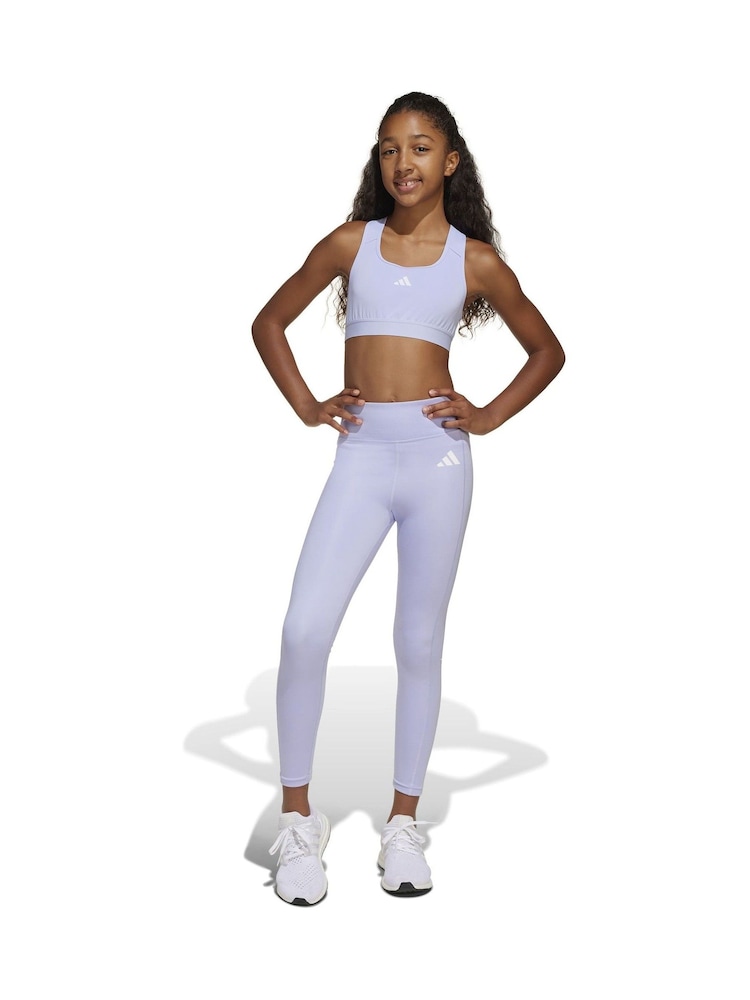 adidas Purple All Sports Optime Favourite 7/8 Leggings - Image 1 of 7