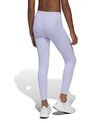 adidas Purple All Sports Optime Favourite 7/8 Leggings - Image 2 of 7