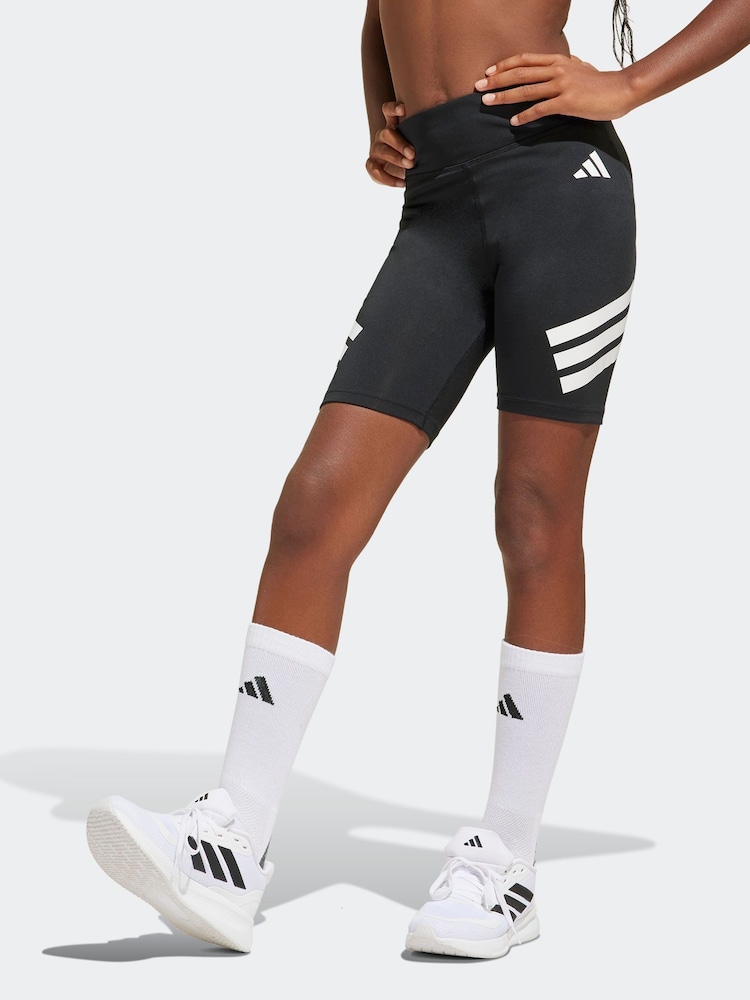 adidas Black All Sports Optime Biker Shorts - Image 1 of 1