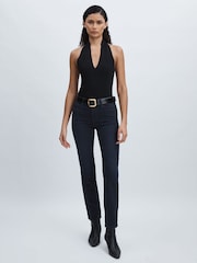 Paige High Rise Straight Leg Jeans - Image 1 of 6