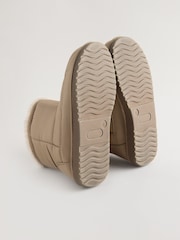 Khaki/Stone Nylon Boot Slippers - Image 6 of 6