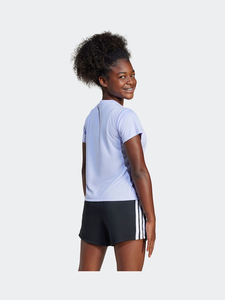 adidas Purple Regular Fit Train Essentials Logo Training T-Shirt - Image 2 of 6