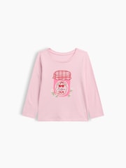 Gap Pink Jam Graphic Long Sleeve T-Shirt (6mths-5yrs) - Image 1 of 3