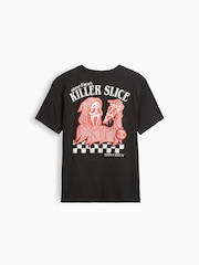 Svart - Gap Relaxed Graphic T-shirt (4-13år) - Bild 2 av 2