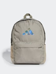 adidas Brown Classic 3 Bar Logo Backpack - Image 1 of 5
