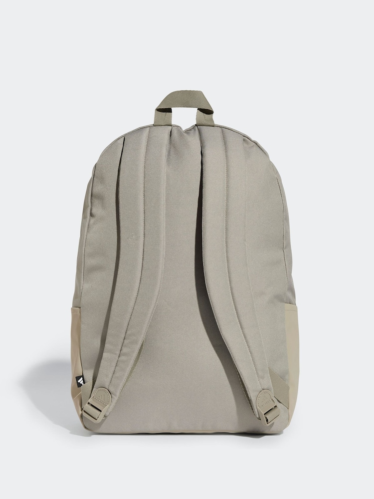 adidas Brown Classic 3 Bar Logo Backpack - Image 2 of 5