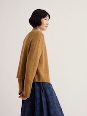 Seasalt Cornwall Yellow Dawson Pick Cardigan Made With Merino - Image 3 of 5
