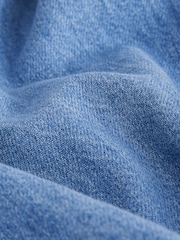 Mid Blue Oversize Denim 100% Cotton Shirt - Image 8 of 8