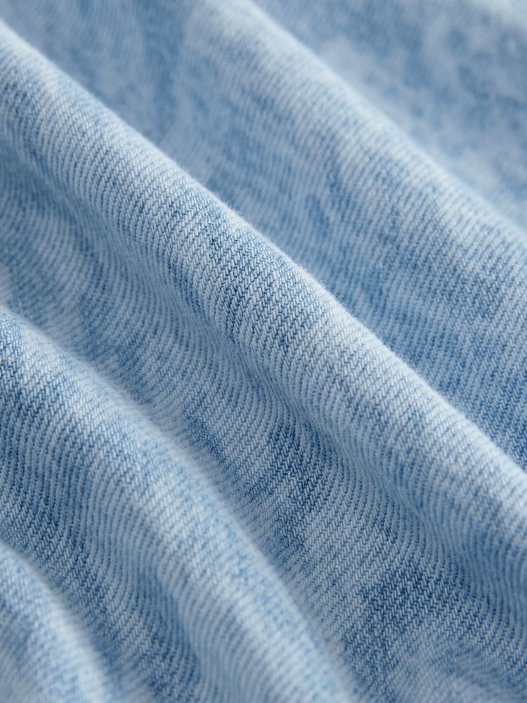Snake Oversize Denim 100% Cotton Shirt - Image 9 of 9