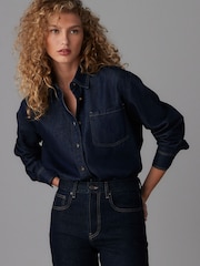 Rinse Relaxed Denim Shirt - Image 1 of 1