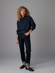 Rinse Relaxed Denim Shirt - Image 2 of 4