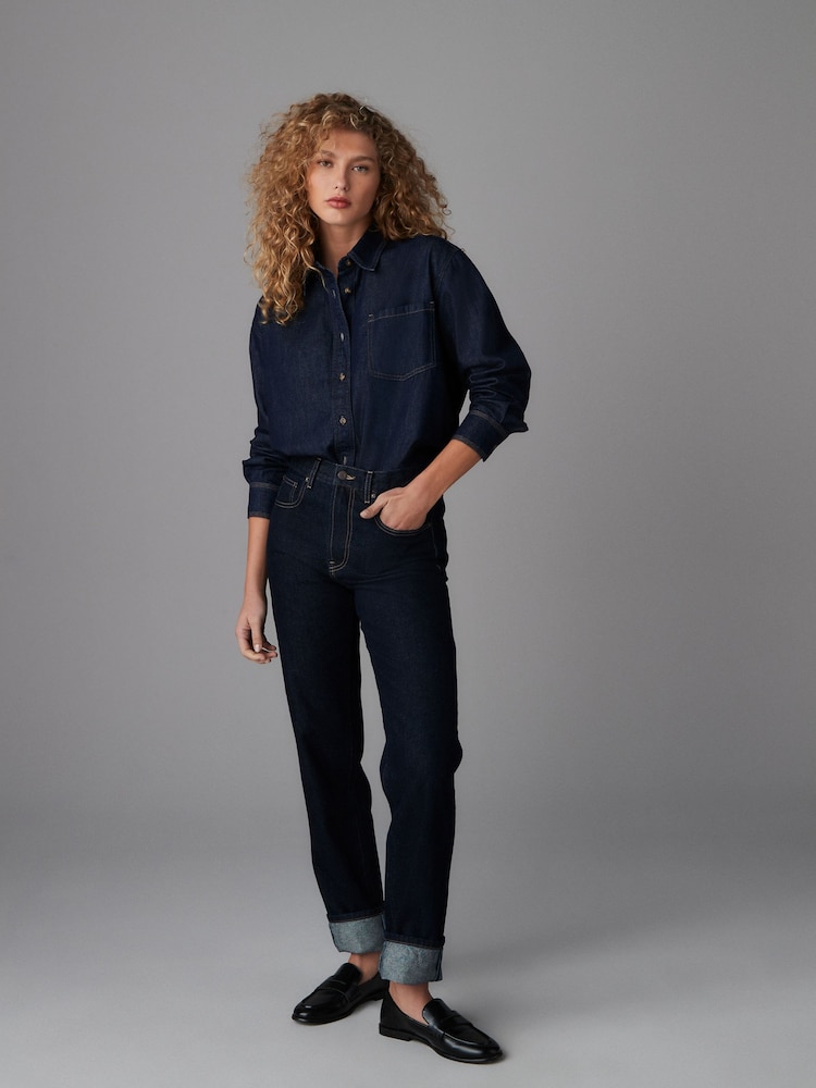 Rinse Relaxed Denim Shirt - Image 2 of 4