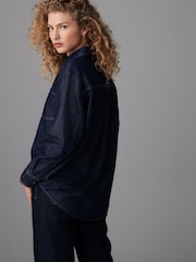 Rinse Relaxed Denim Shirt - Image 3 of 4