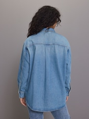 Blue Relaxed Denim Shirt - Image 3 of 7