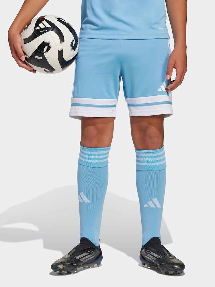 adidas Light Blue Squadra 25 Kids Shorts - Image 1 of 8 adidas Light Blue Squadra 25 Kids Shorts - Image 1 of 8
