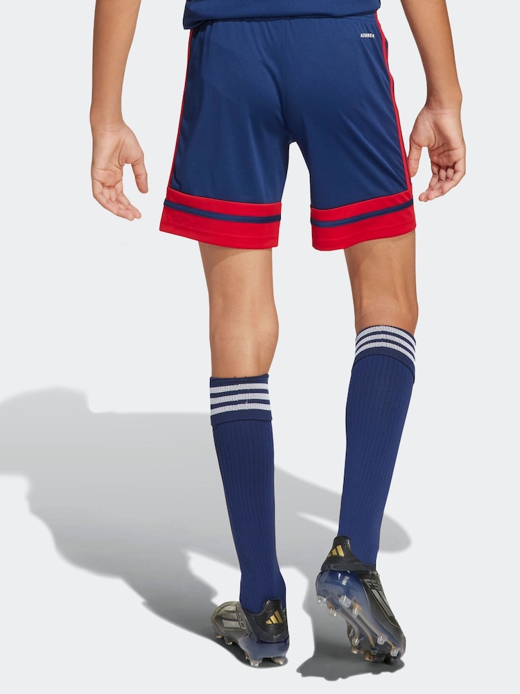 Azul marino/rojo - Pantalones cortos Squadra 25 de adidas - Imagen 2 de 6