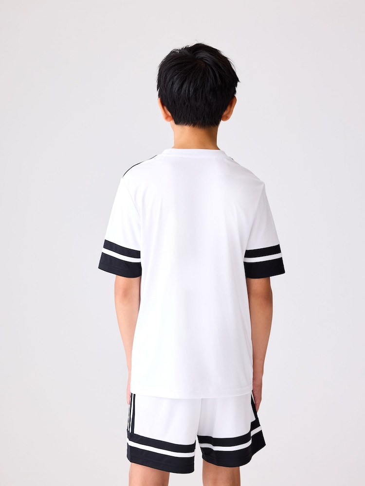 adidas White Squadra 25 Kids Shorts - Image 2 of 6 adidas White Squadra 25 Kids Shorts - Image 2 of 6
